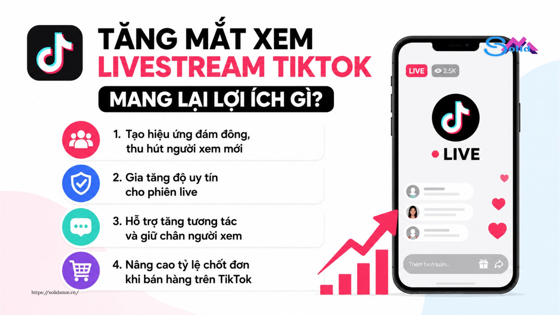 Tăng mắt xem livestream Tiktok mang lại những lợi ích gì